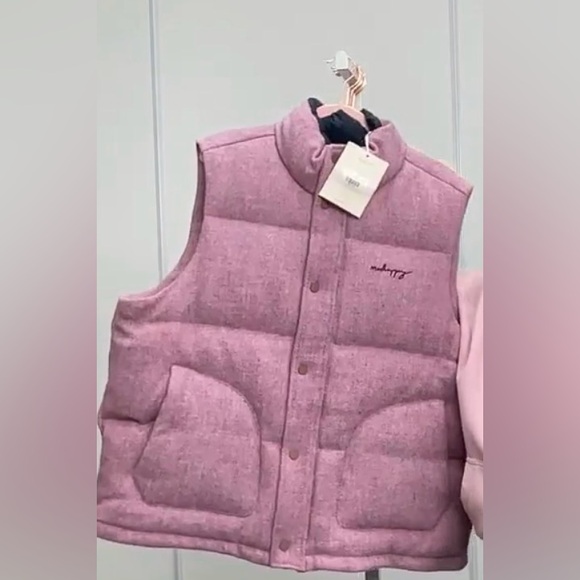 Madhappy Jackets & Blazers - Madhappy Dusty Rose Puffer Vest